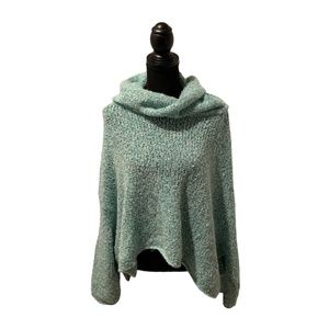 Free People BFF Sweater Aqua Star Large NWT